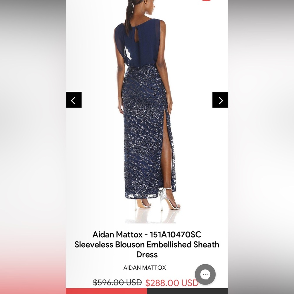 Aiden Blue Sequin Maxi Pencil Skirt